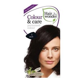 Vopsea par naturala, Colour & Care, 1 Black, Hairwonder
