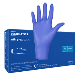 Manusi examinare nitril, fara pudra, Nitrylex Basic