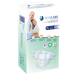 Scutece de incontinenta cu aripioare, Marimea XL, 20 bucati, Noscares