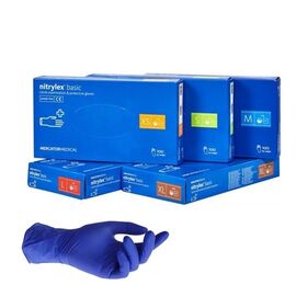 Oferta Manusi examinare nitril, fara pudra, Nitrylex Basic