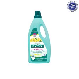 ​SANYTOL Dezinfectant Solutie de Curatat Pardoseli si Suprafete – Parfum Lamaie si Frunze de Maslin, 1 L