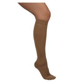 Ciorapi medicali compresie usoara, pana la genunchi, cu varf inchis, 15-18 mmHg, bej - ARS13A