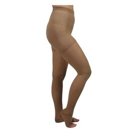 Ciorapi medicali compresie puternica, cu chilot si varf deschis, 20-30 mmHg, bej - ARS03