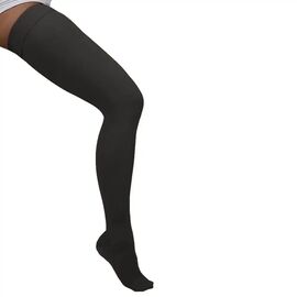 Ciorapi medicali compresie usoara, pana la coapsa, cu varf inchis, 15-18 mmHg, negru - ARS14A