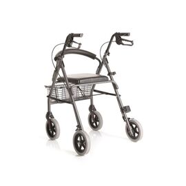 Rolator din aluminiu vopsit, cu 4 roti, sezut si cos - RP520 ATLANTE