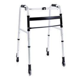 Cadru de mers pliabil, 2 roti fixe fata, spate fix cu autoblocare - RP737