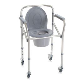 Scaun WC de camera pliabil cu roti, functie 4 in 1 - RP782