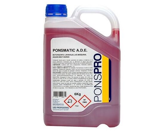 Detergent lichid spalare automata vase, pentru apa foarte dura Ponsmatic A.D.E - 6L Detergent lichid spalare automata vase, pentru apa foarte dura Ponsmatic A.D.E - 6L