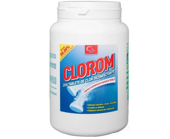 Dezinfectant Clorom tablete, Varianta: 200 tablete 