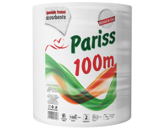 Rola prosop hartie derulare centrala 100 m, PARISS
