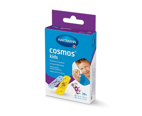 Plasturi rezistenti la apa si murdarie Cosmos Kids 20 buc/cutie