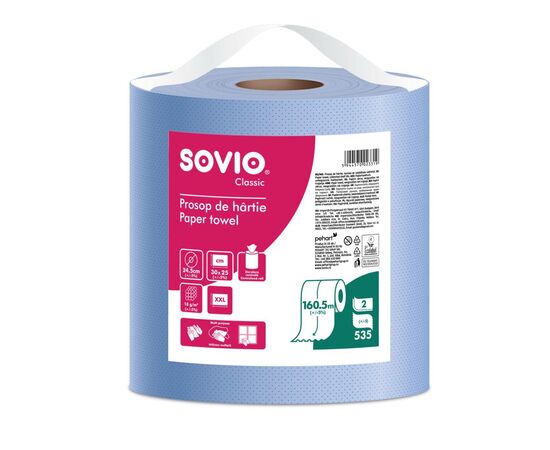 Rola Prosop Hartie BLUE MAXI - SOVIO 2 Straturi 160 M