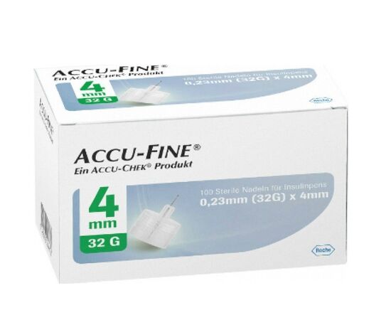 Ace Roche pentru pen insulina, Roche, Accu-Fine 32Gx6mm 100buc Ace Roche pentru pen insulina, Roche, Accu-Fine 32Gx6mm 100buc