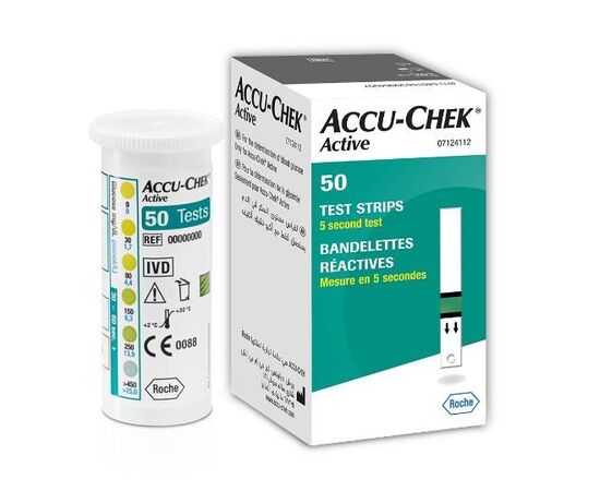 Teste glicemie Accu-Chek Active, 50 bucati, Roche Teste glicemie Accu-Chek Active, 50 bucati, Roche
