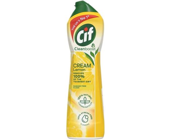 Cif CleanBoost Lemon anti-zgarieturi, 500 ml Cif CleanBoost Lemon anti-zgarieturi, 500 ml