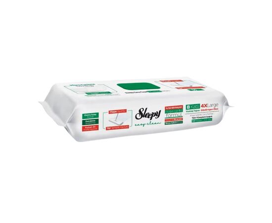 Lavete umede pentru curatare pardoseli White Soap Easy Clean, 50 bucati, Sleepy Lavete umede pentru curatare pardoseli White Soap Easy Clean, 50 bucati, Sleepy
