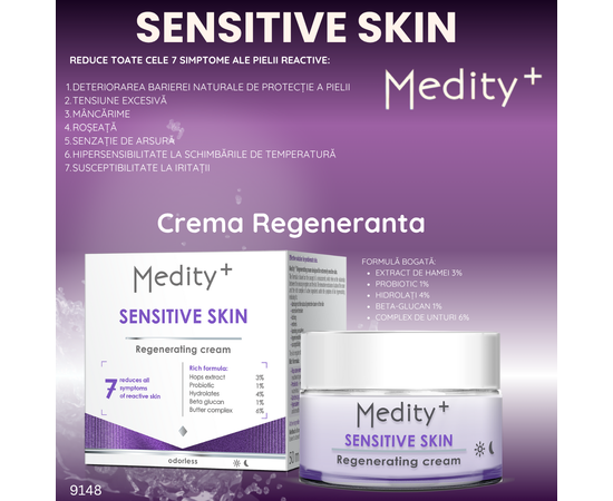Crema regeneranta pentru piele sensibila Medity+ Crema regeneranta pentru piele sensibila Medity+