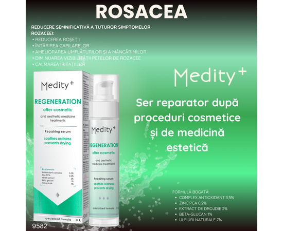 Ser reparator după proceduri cosmetice și de medicină estetică,  Medity+ Ser reparator după proceduri cosmetice și de medicină estetică,  Medity+